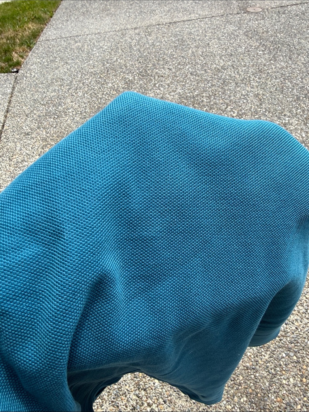 EUC Tommy Bahama Teal Blue Short Sleeve Polo with Island-Print Placket - Picture 7 of 7